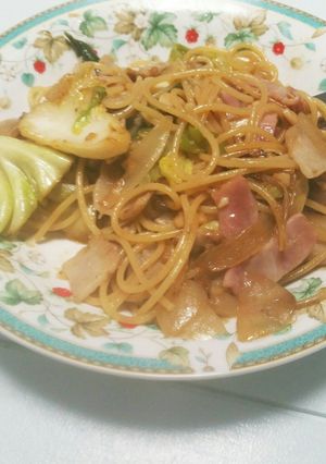 余った野菜炒めでパスタ-レシピのメイン写真