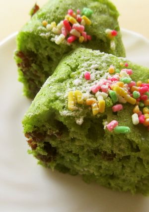 小松菜の蒸しケーキ-レシピのメイン写真