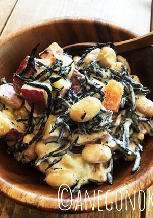 栄養満点＊ひじきと大豆の味噌マヨサラダ＊-レシピのメイン写真