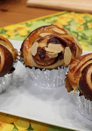 スライス生チョコレートで渦巻きパン-レシピのメイン写真