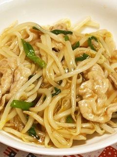豚肉ともやしのとろみ炒め-レシピのメイン写真