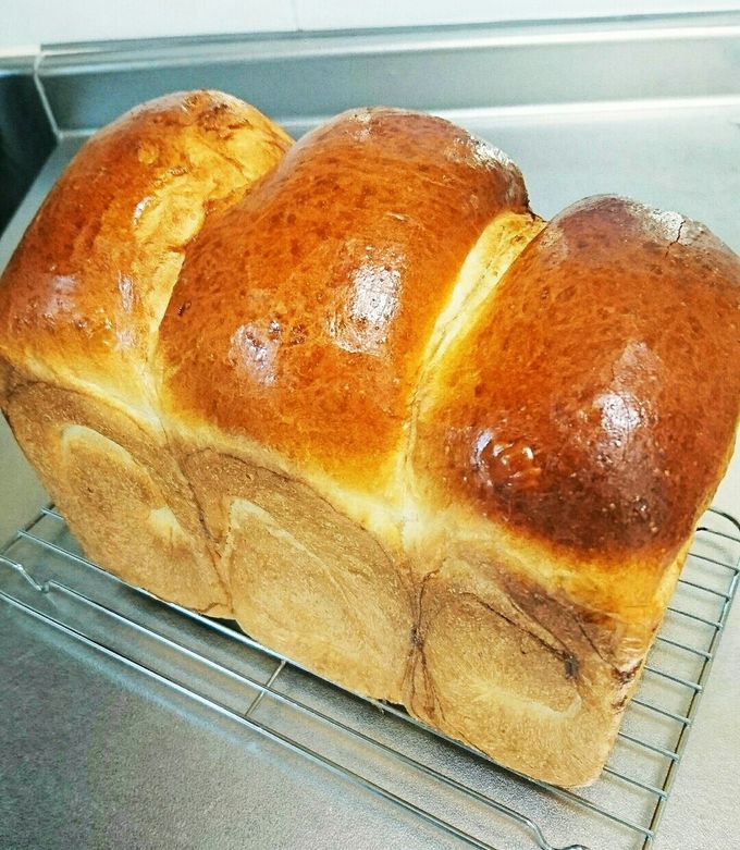 中種法♪ふんわりミルク食パン♪-レシピのメイン写真