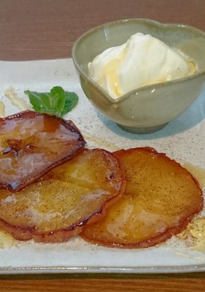 輪切り林檎の簡単ベイクドアップル-レシピのメイン写真