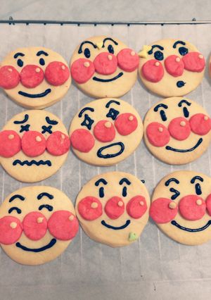 絶対失敗しない！アンパンマンクッキー♡-レシピのメイン写真