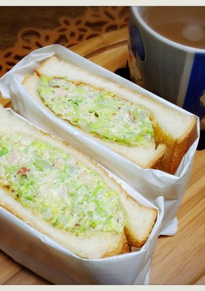 梅キャベのトーストサンド-レシピのメイン写真