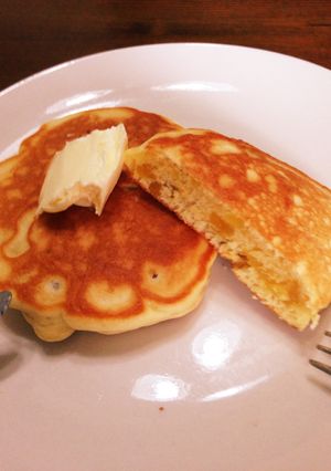 ほしいも入りホットケーキ-レシピのメイン写真