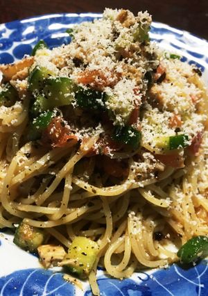 簡単材料で安上がり冷製パスタ-レシピのメイン写真