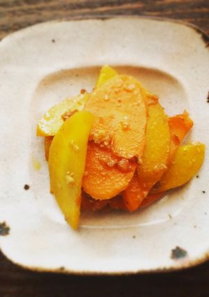 人参のバルサミコ味噌炒め-レシピのメイン写真