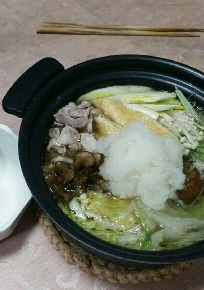 我が家の簡単特製みぞれ鍋-レシピのメイン写真