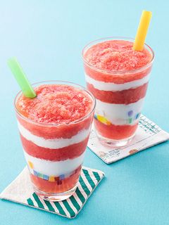 すいかとヨーグルトのスムージー-レシピのメイン写真