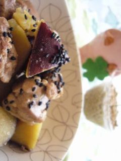 さつまいもと鶏肉の甘辛煮-レシピのメイン写真