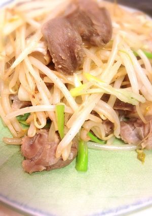 やわやわ砂肝ともやしのねぎ塩炒め-レシピのメイン写真