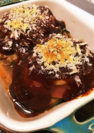 ハンバーグとトマトのオーブン焼き-レシピのメイン写真