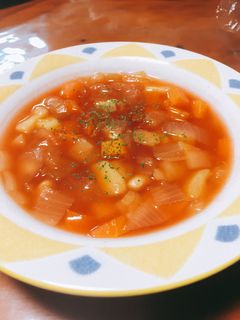 野菜ゴロゴロほっかほっかトマトスープ-レシピのメイン写真
