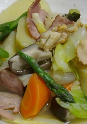 新じゃがと春野菜のスープ煮-レシピのメイン写真