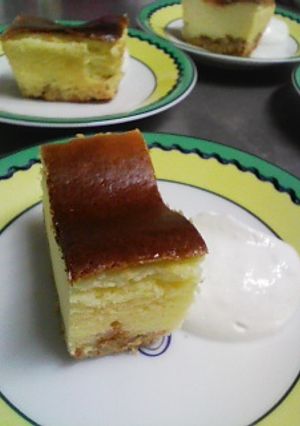 混ぜて焼くだけ！ベイクドチーズケーキ*-レシピのメイン写真