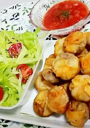 餃子の皮で♥タコスボール♥たこ焼き器-レシピのメイン写真