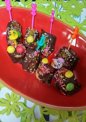 おやつにピック♥チョコ✴バナナ♥-レシピのメイン写真