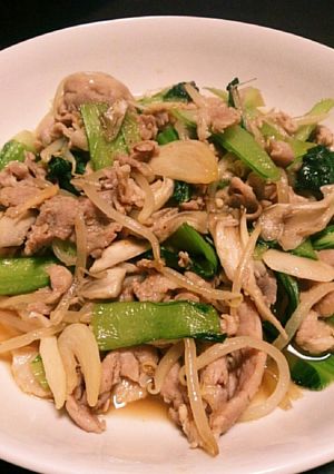 辛旨♪豚肉とチンゲン菜のスタミナ炒め☆-レシピのメイン写真