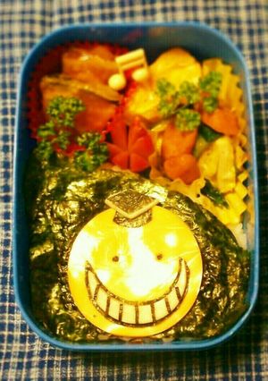 お弁当のワンポイントにチーズで殺せんせー-レシピのメイン写真