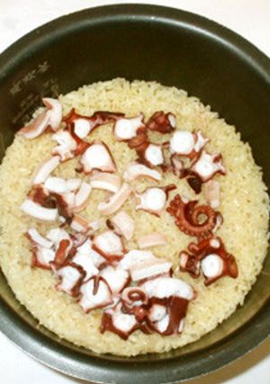 タコご飯♪簡単タコ炊き込みご飯♪混ぜご飯-レシピのメイン写真