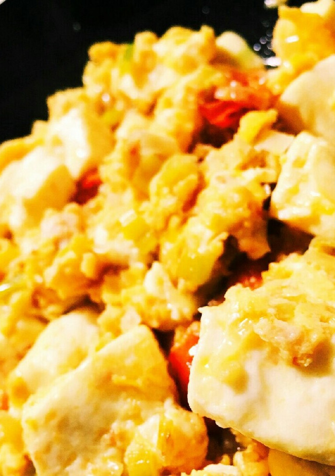 カニ風味？！豆腐とトマトの卵炒め-レシピのメイン写真