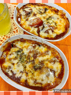 簡単 ナスとトマトのミートグラタン♪-レシピのメイン写真
