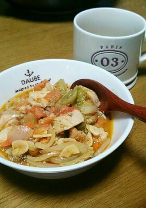 簡単☆鶏むね肉のトマト煮込み-レシピのメイン写真