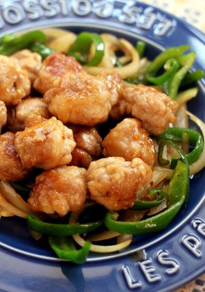 お弁当に！節約☆豚こまボールの照り焼き-レシピのメイン写真