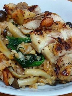 焼きチキンのトマトソース炒めし-レシピのメイン写真