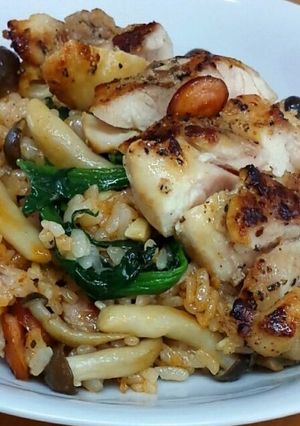 焼きチキンのトマトソース炒めし-レシピのメイン写真