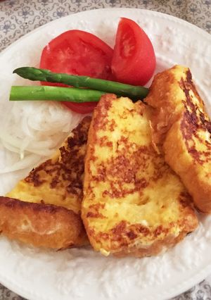 甘くないフレンチトースト-レシピのメイン写真