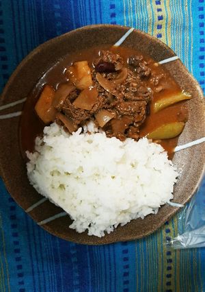 赤ワインとルーで簡単ビーフストロガノフ-レシピのメイン写真