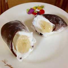 รูปของ スライス生チョコで生クレープ⁈