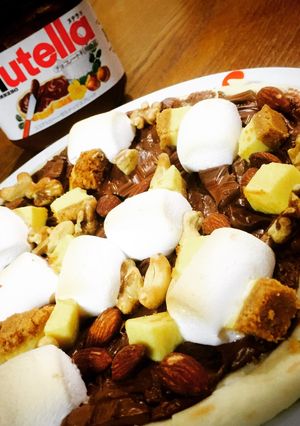 ヌテラで!チョコレートピザ-レシピのメイン写真