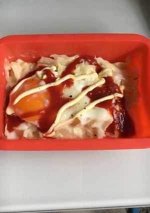キャベツと半熟卵のチーズ蒸し-レシピのメイン写真