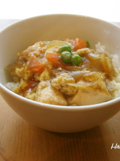 卵1個で2人分♫とろ~りワンエッグ親子丼-レシピのメイン写真