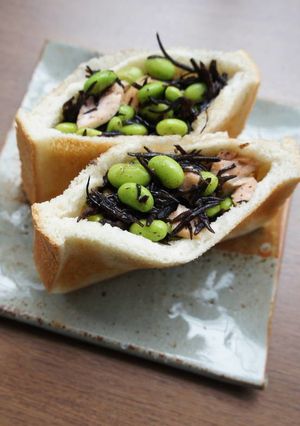 時鮭・ひじき・枝豆のポケットサンド-レシピのメイン写真