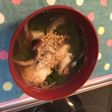 ナムルで、リメイク,,,中華スープ♡