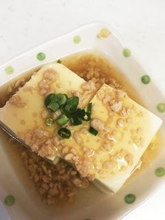♪鶏そぼろの残りで豆腐のあんかけ♪-レシピのメイン写真