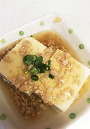 ♪鶏そぼろの残りで豆腐のあんかけ♪-レシピのメイン写真