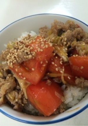 ☆簡単★豚トマ丼‼︎‼︎-レシピのメイン写真