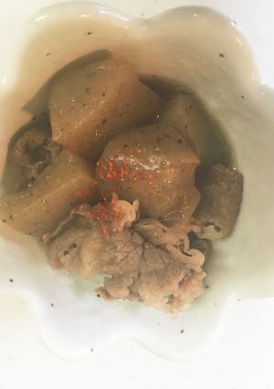 ♪牛肉とこんにゃくの煮物♪-レシピのメイン写真