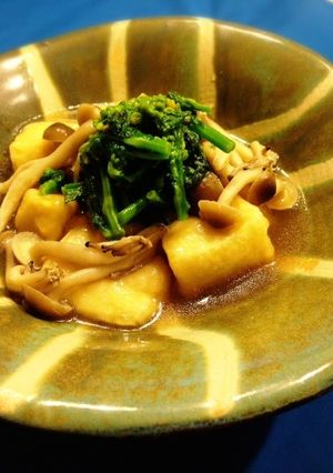 薬膳★しめじと高野豆腐、菜の花の美肌煮　-レシピのメイン写真