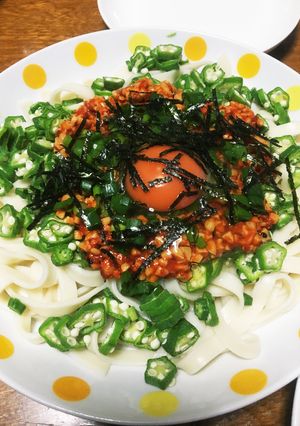 辛ネバうどん-レシピのメイン写真