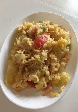 春キャベツイタリアン風そば飯-レシピのメイン写真