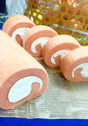 桜のロールケーキ-レシピのメイン写真