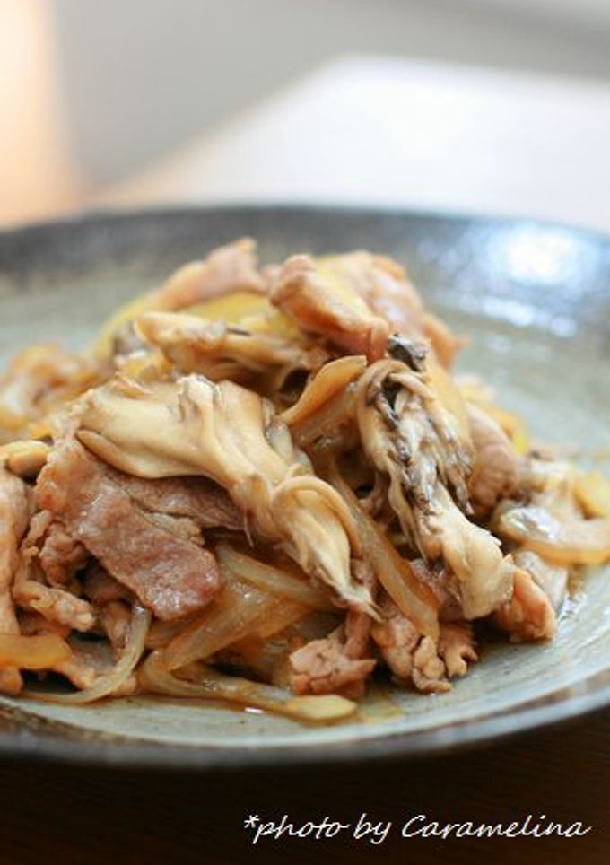 豚肉と舞茸の甘辛照り炒め-レシピのメイン写真