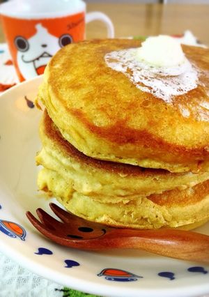 玄米粉の塩味パンケーキ。グルテンフリー。-レシピのメイン写真