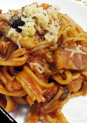 炊飯器にいれるだけ！濃厚ナポリタン-レシピのメイン写真